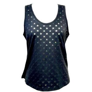 Terez Black Star Burnout Tank Size Medium